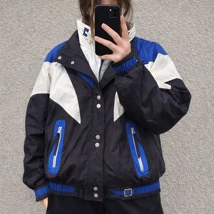 Vintage 90s Northwest Territory Colorblock Ski Jacket Gorpcore Après Ski XS-XL